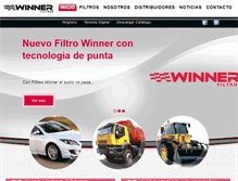 Tablet Screenshot of filtroswinner.com